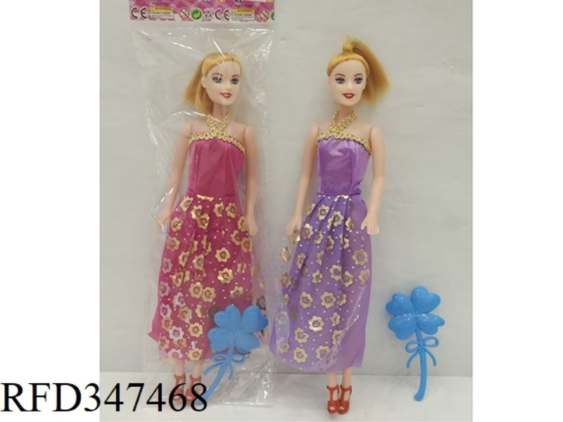 11.5 EVENING DRESS EMPTY BARBIE WITH FOUR LEAF COMB