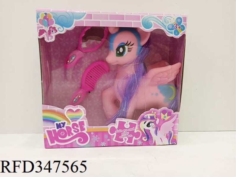 LITTLE PONY WITH MIRROR AND COMB