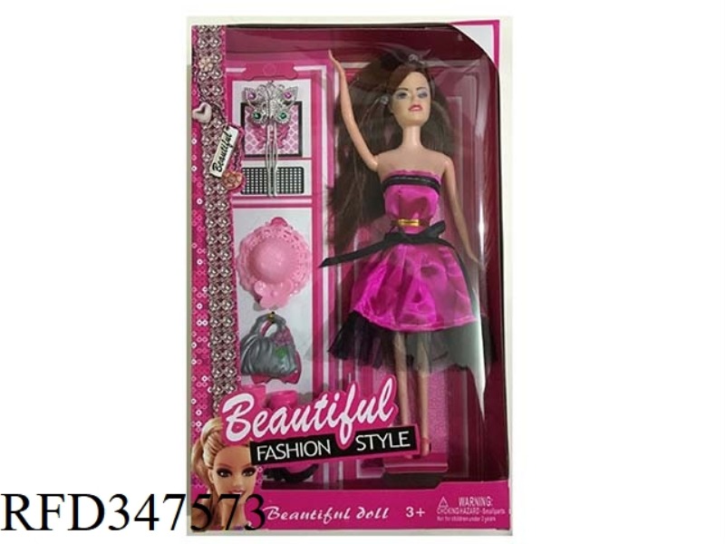 11.5 INCH REAL BARBIE DOLL
(BUTTERFLY PLUG + HAT + HANDBAG + SHOES)