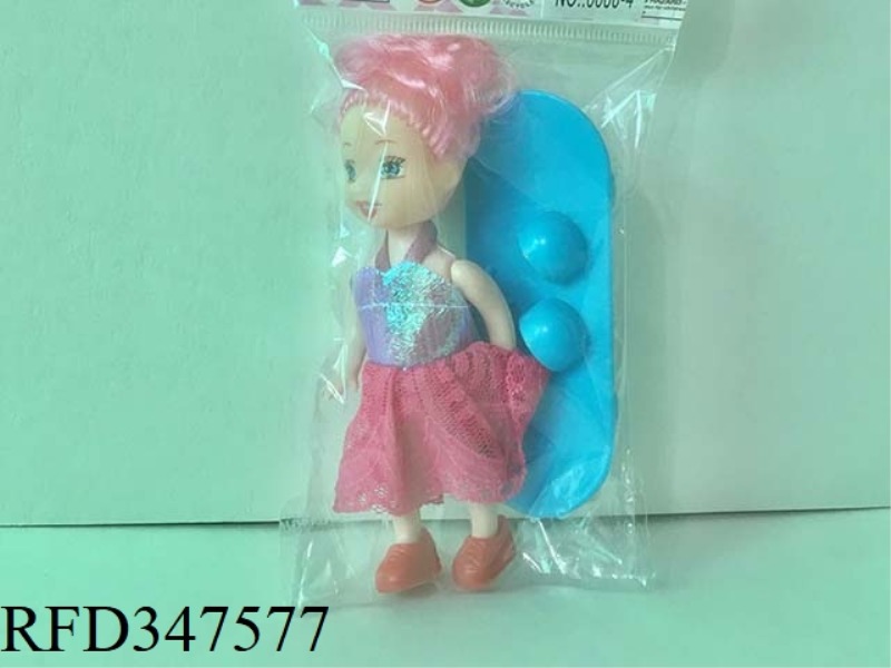 3.5 INCH BARBIE DOLL WITH SCOOTER