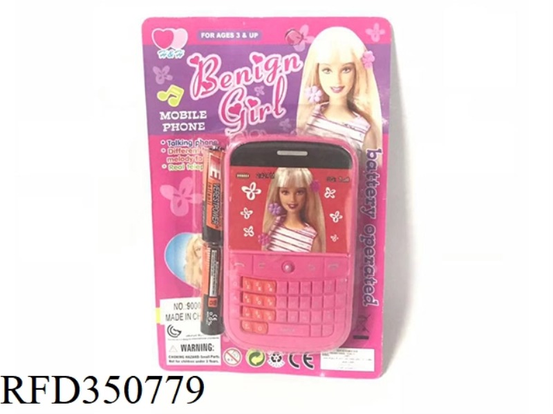 TOY MOBILE PHONE (BARBIE) (INCLUDING BATTERY)