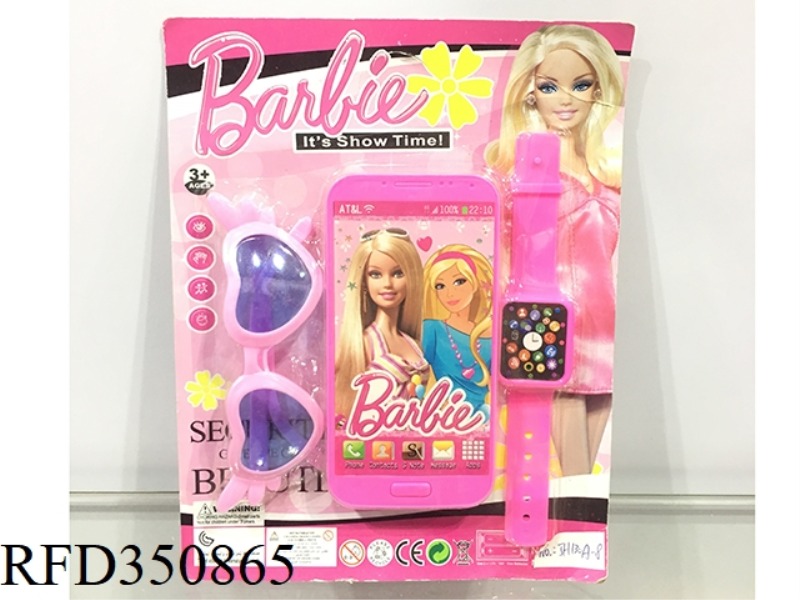 BARBIE PHONE WITH GLASSES AND WATCH