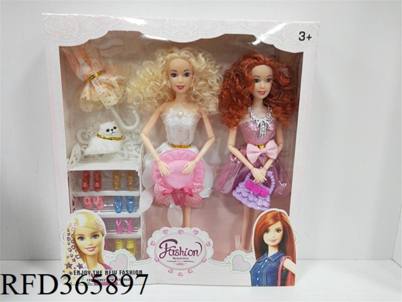 11-INCH 9-JOINT SOLID BODY BARBIE A VARIETY OF MULTI-COLOR MIXED