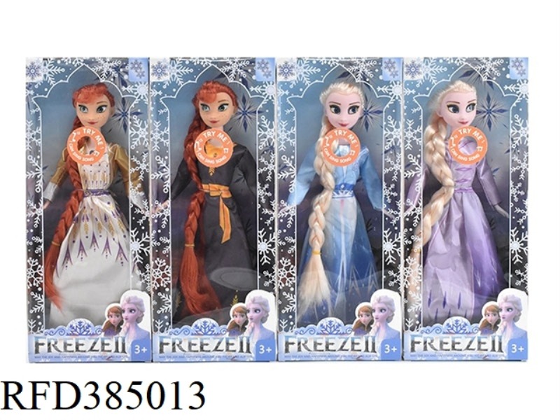 11.5 INCH 9 JOINT SOLID BODY FROZEN BARBIE 4 ASSORTED