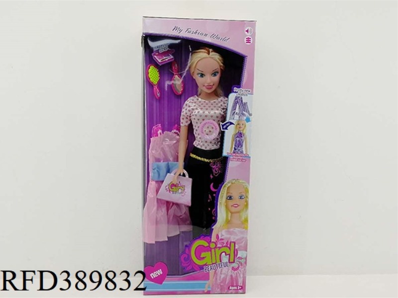 32 INCH BARBIE WITH IC WITH CLOTHES + ACCESSORIES