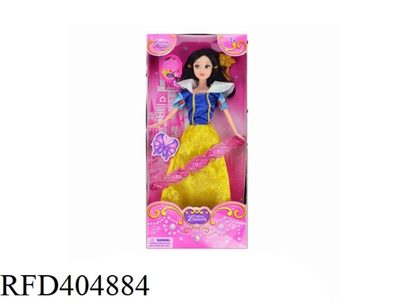 11.5 INCH SOLID BODY SNOW WHITE BARBIE