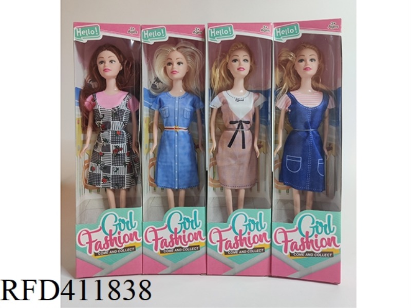11 INCH SOLID BODY BARBIE 4 MIXED