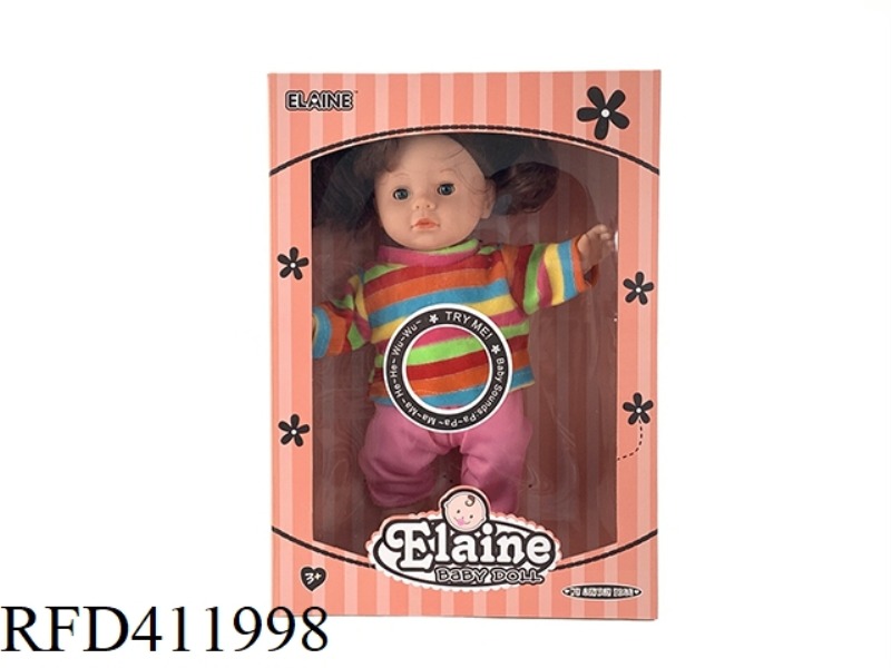 12 INCH STRIPED COTTON BODY GIRL WITH IC