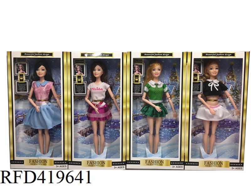 11 INCH FOUR MIXED REAL FASHION STUDENT CLOTHES BARBIE