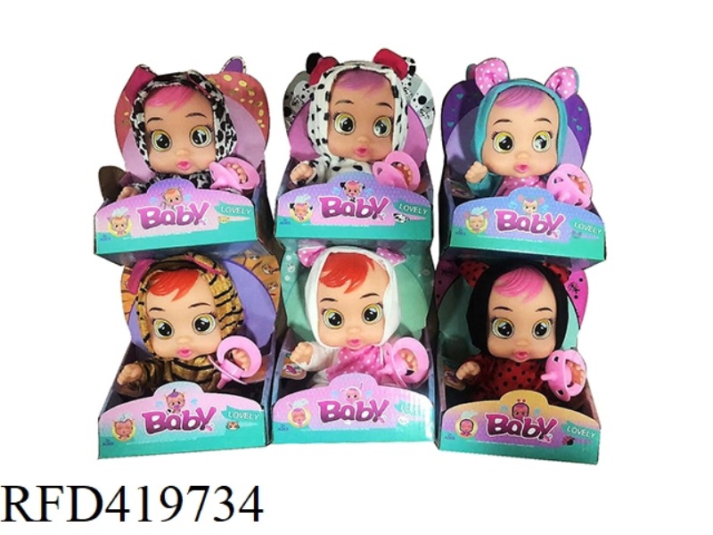 THE 2ND GENERATION 5 UNICORN 10-INCH VINYL CRYING DOLLS WITH 4 SOUNDS OF MUSIC WITH PACIFIER DOLLS W