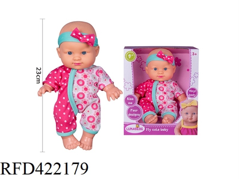 9 INCH BLOW BOTTLE BODY, FIXED EYE DOLL, WITHOUT IC