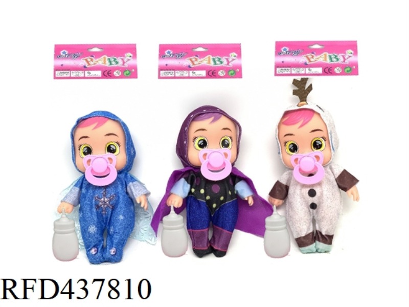 10 INCH ENAMEL ICE AND SNOW STRANGE FATE CRYING DOLL CRY BABIES WITH DRINKING WATER AND TEARS FUNCTI