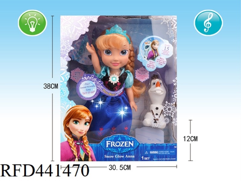 14 INCH PRINCESS ANNA (LIGHT AND MUSIC) ENGLISH AND SPANISH BILINGUAL 400 SECONDS IC
