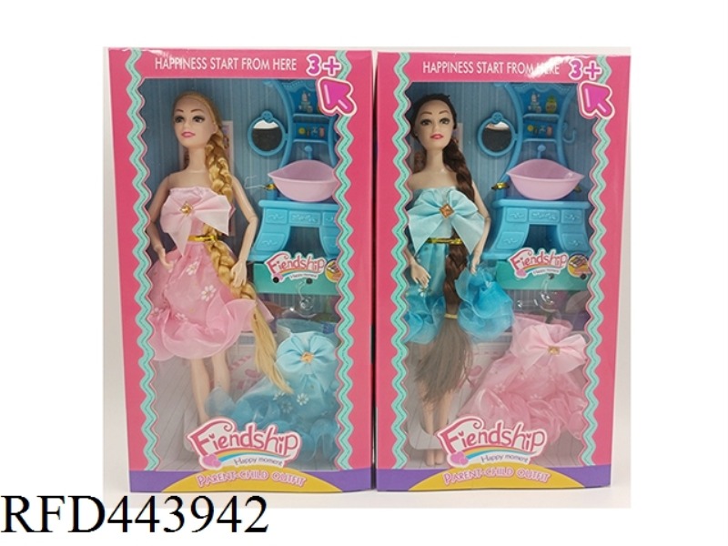 11.5-INCH 9-JOINT SOLID FASHION SKIRT BARBIE WITH BATH SUIT AND HIGH-END CLOTHES