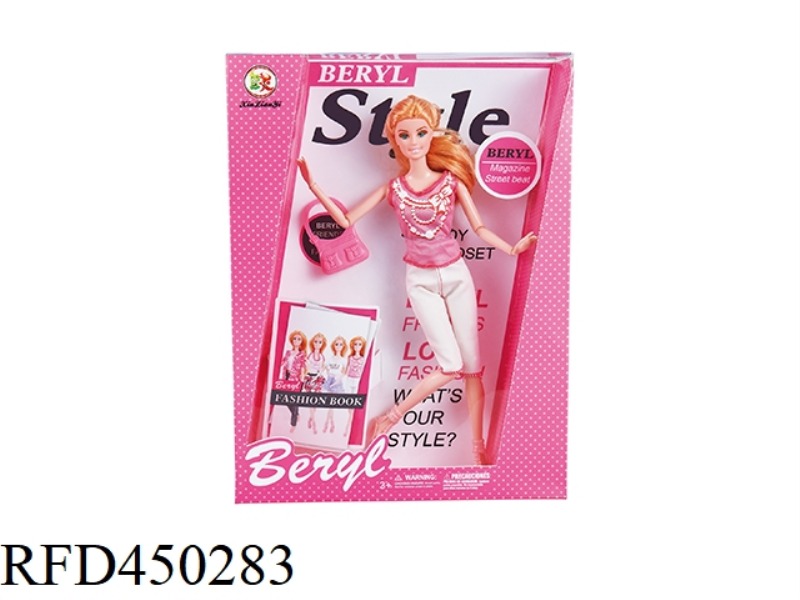 11.5 INCH BELLE 12 JOINT SOLID BODY FASHION BARBIE SUIT