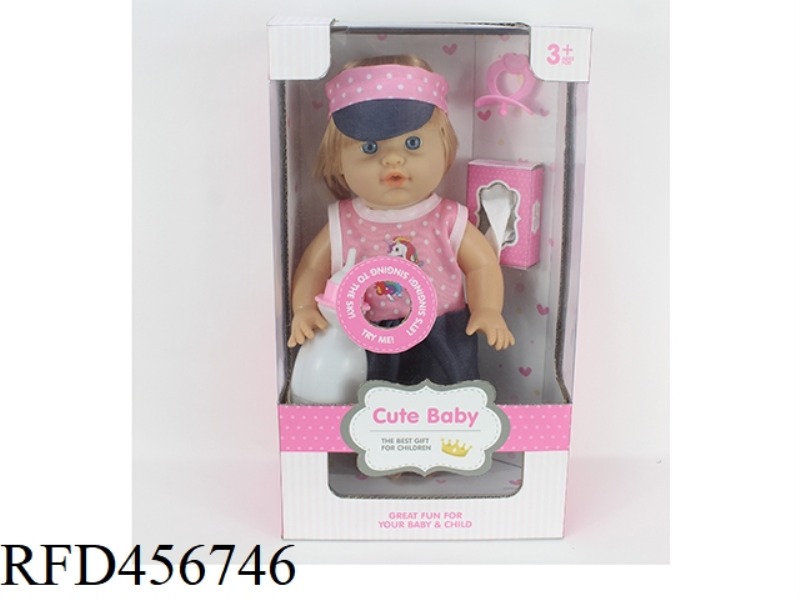 30.5CM12 INCH DOLL 6 TONE IC DRINK WATER PEE