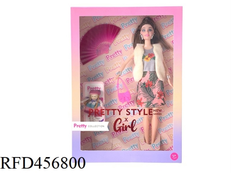 11 INCH SUIT BARBIE DOLL WITH SMALL ACCESSORIES