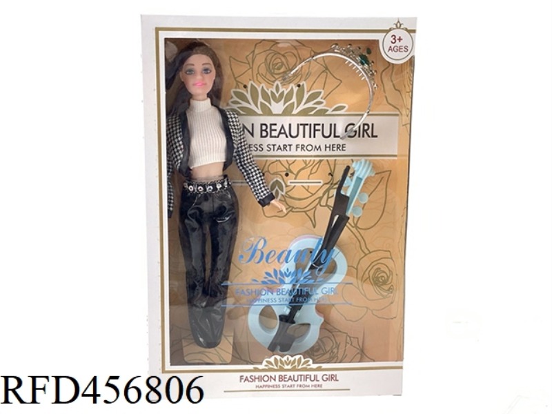 11 INCH 5 JOINT LEATHER PANTS SET BARBIE WITH TUBA AND CROWN