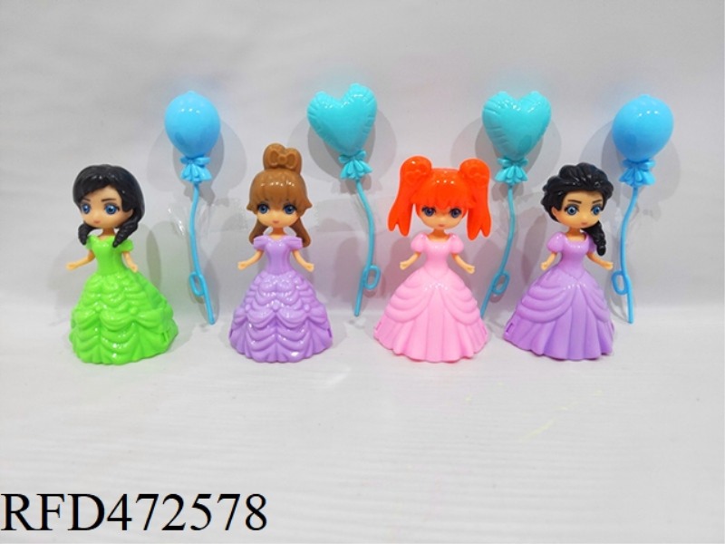 3 INCH PRINCESS WITH BALLOON