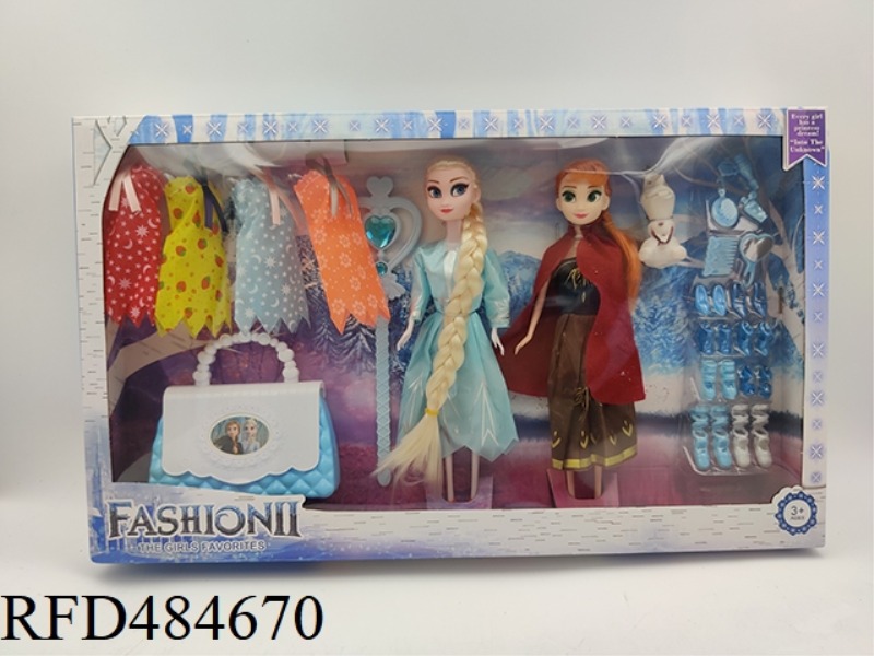 1 INCH SOLID ICE AND SNOW+BLISTER+MAGIC WAND +4 PIECES OF SKIRT+SNOW TREASURE+BAG