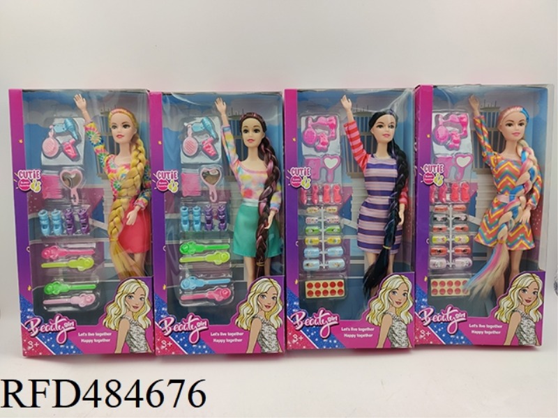 1 INCH SOLID 9-JOINT BARBIE+BLISTER ACCESSORIES 2 MIXED TO PACK