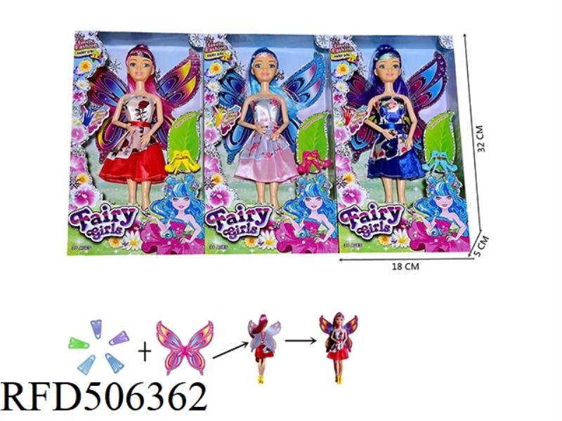 11.5 INCH JOINT BODY FASHION FLOWER FAIRY