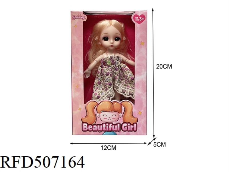 12 JOINTS 6 INCHES BEAUTIFUL 3D EYES BIG DOLL (REAL BODY)