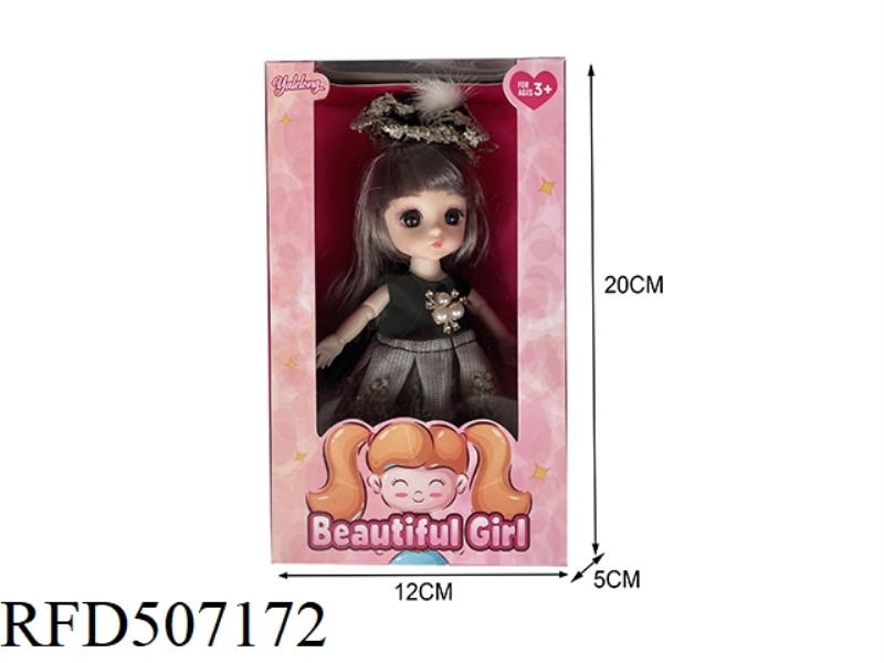 12 JOINTS 6 INCHES BEAUTIFUL 3D EYES BIG DOLL (REAL BODY)