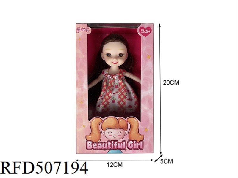 12 JOINTS 6 INCHES BEAUTIFUL 3D EYES SMILEY FACE BIG DOLL (BODY)