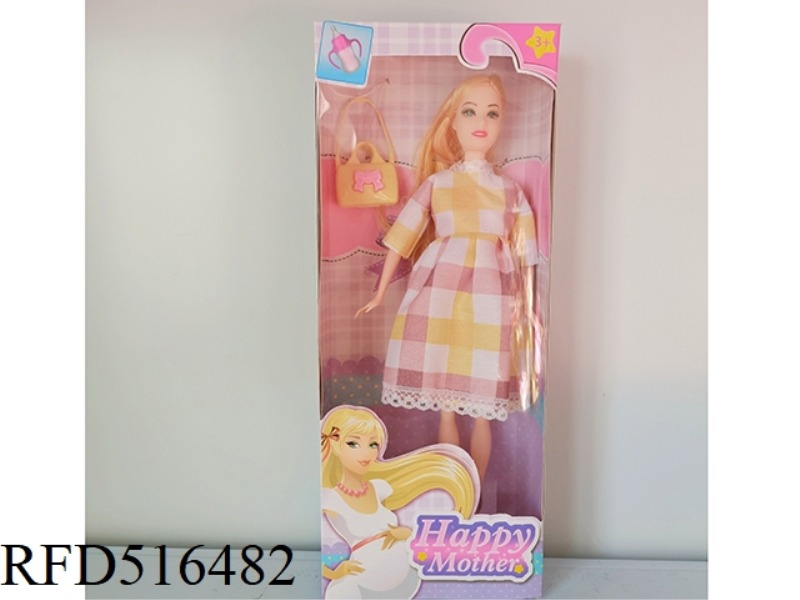 ELEVEN INCH PREGNANT MOTHER BARBIE DOLL