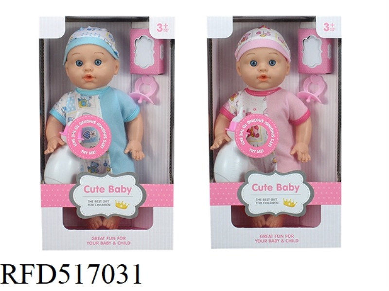 TWO MIXED 13-INCH DOLLS