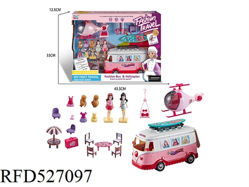 BARBIE BUS AND PLANE