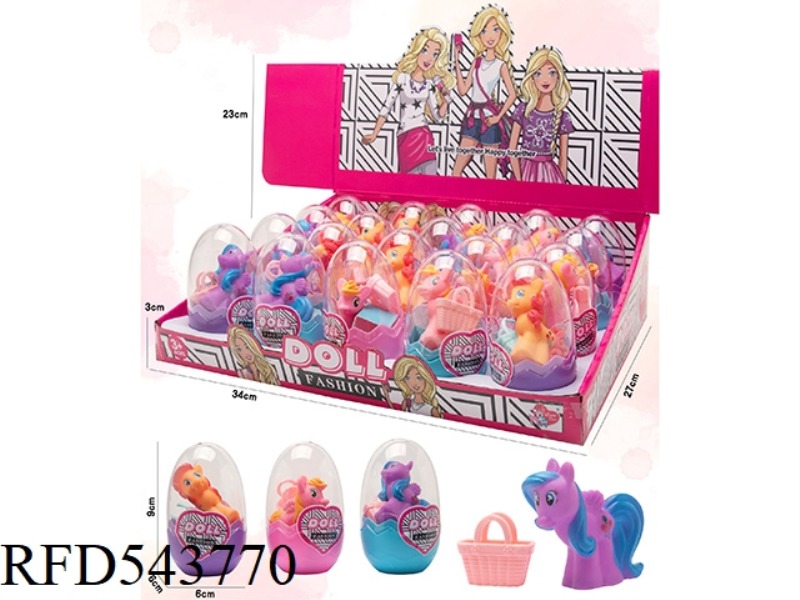 EGG PACK THREE TYPES OF HORSE + PACK 20PCS