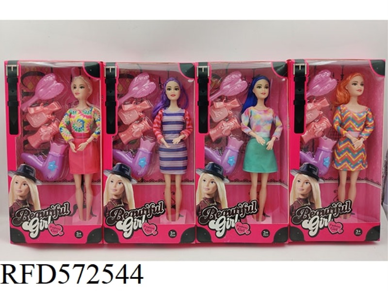 11 INCH SOLID BODY 9-JOINT FASHION BARBIE+BLISTER