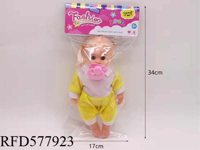 12-INCH MUSICAL DOLL WITH NIPPLE