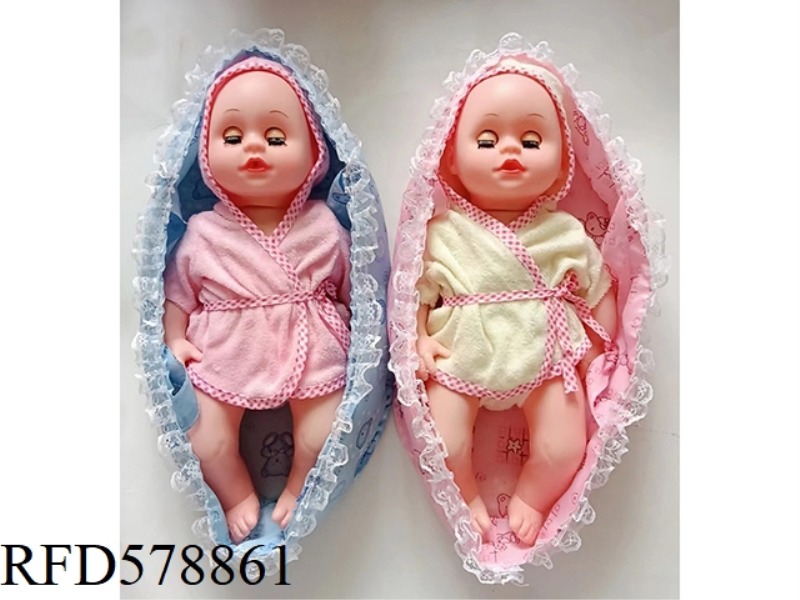 14-INCH DOLL WITH IC WITH CRADLE