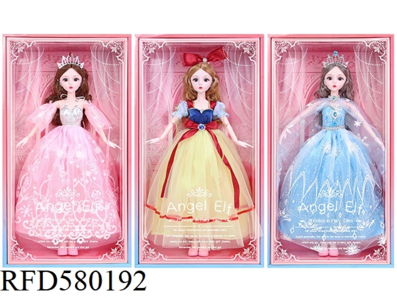 22 INCH 60CM 19 JOINTS REAL 3D REAL EYE PRINCESS LOLI DOLL+HAIR ACCESSORIES
