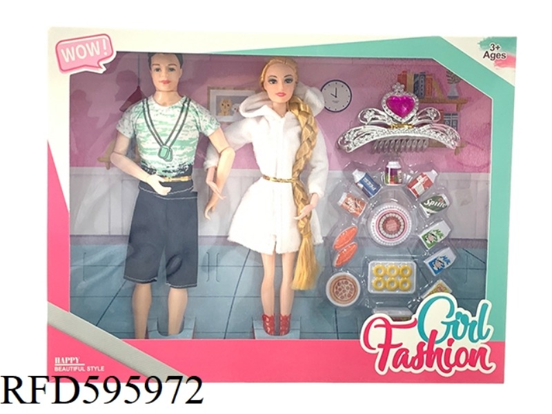 11.5 INCH BODY 9 JOINTS FASHION BARBIE BODY 11 JOINTS MEN WITH MILK BLISTER CROWN