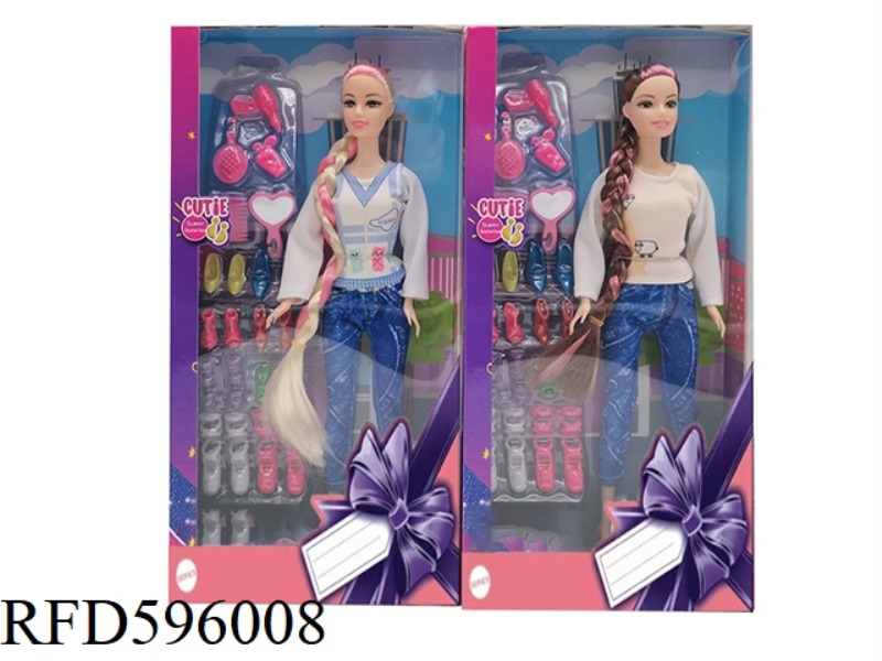 11.5 INCH REAL HANDS BARBIE FASHION CLOTHES WITH SHOES BLISTER 2 MIXED.