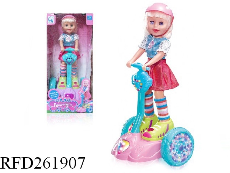 B/O UNIVERSAL DOLL WITH LIGHT AND MUSIC