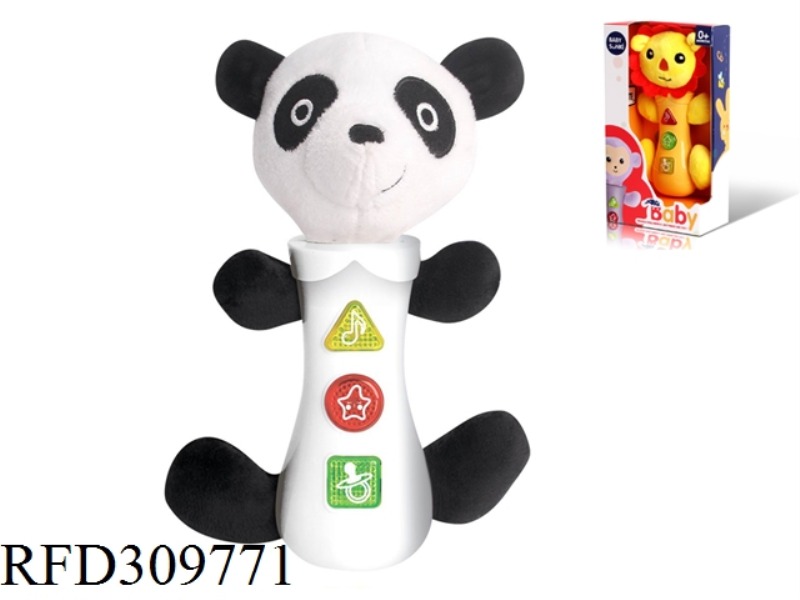20CM PLUSH PUZZLE PANDA WITH LIGHT AND MUSIC