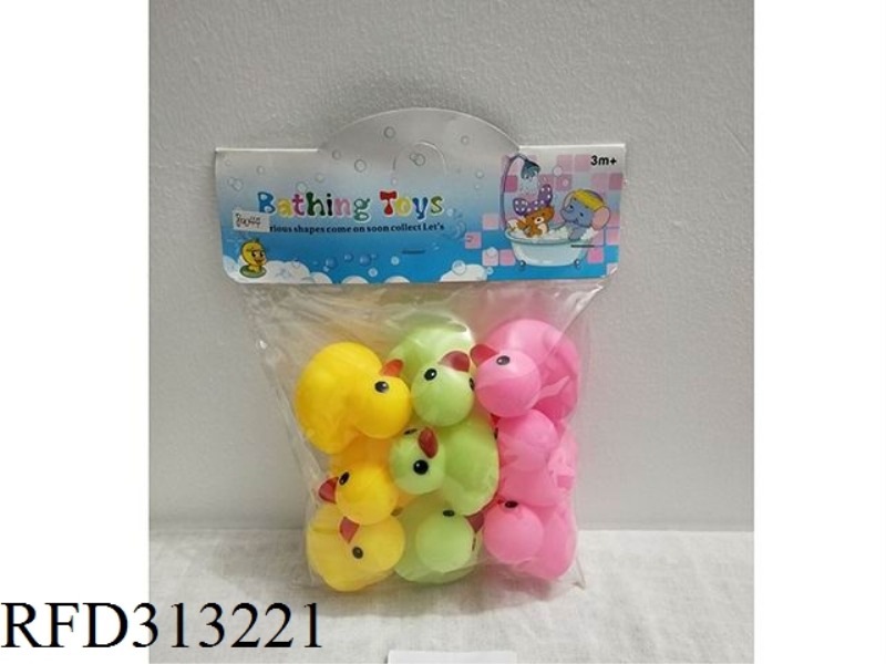 RUBBER DUCKS WITH BB SOUND 9PCS