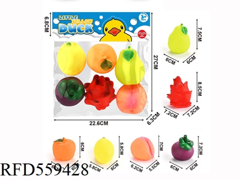 6PCS PACKAGES OF ENAMELLED FRUITS