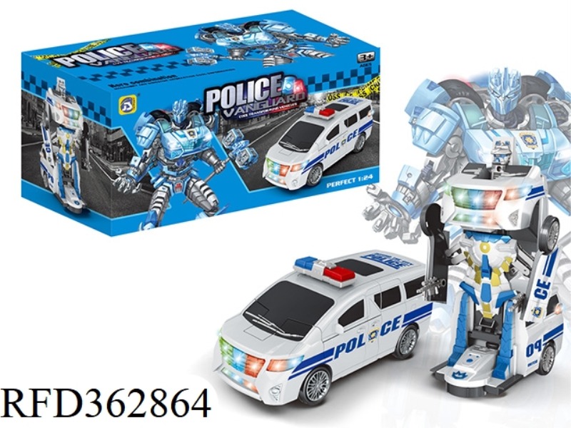ELECTRIC UNIVERSAL DEFORMATION POLICE CAR (LIGHT AND MUSIC)