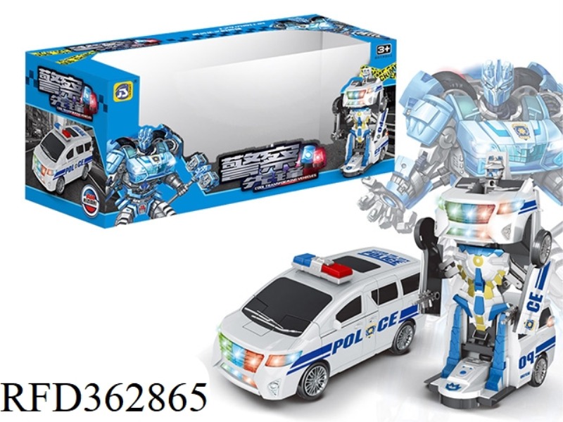 ELECTRIC UNIVERSAL DEFORMATION POLICE CAR (LIGHT AND MUSIC)