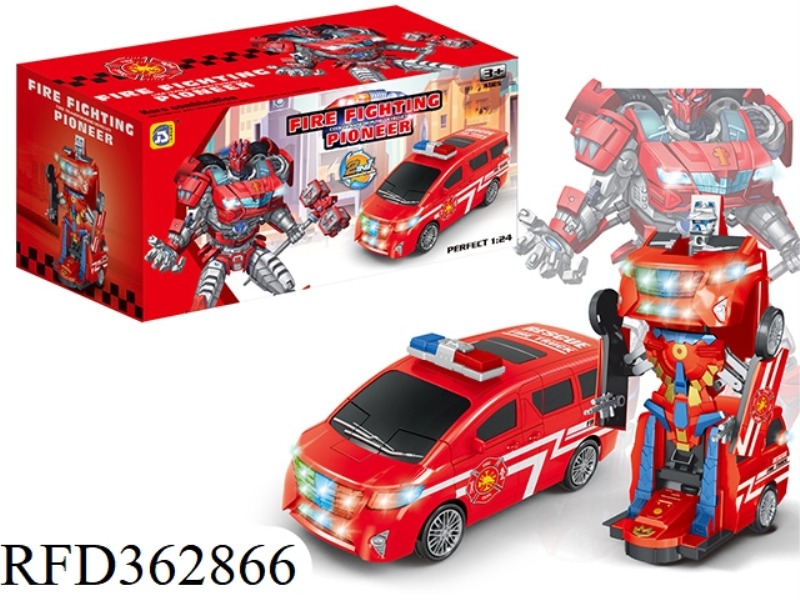 ELECTRIC UNIVERSAL DEFORMATION FIRE TRUCK (LIGHT AND MUSIC)