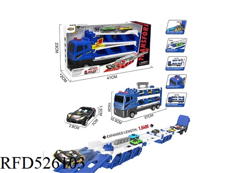 MORPH CATAPULT BIG TRUCK (WITH LIGHTS AND MUSIC, BLUE) PACK ELECTRICITY