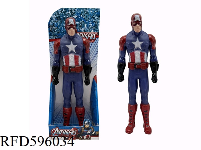 ANIMATION LEAGUE OF LEGENDS 12-INCH VINYL VILLAIN CAPTAIN AMERICA WITH THEME LIGHTING AND MUSIC.