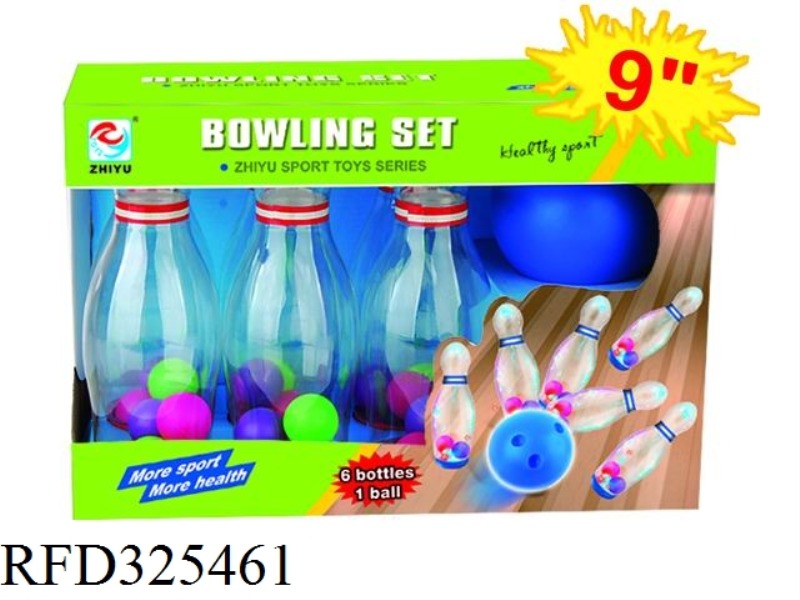 9.5-INCH COLORFUL BOWLING BALL
