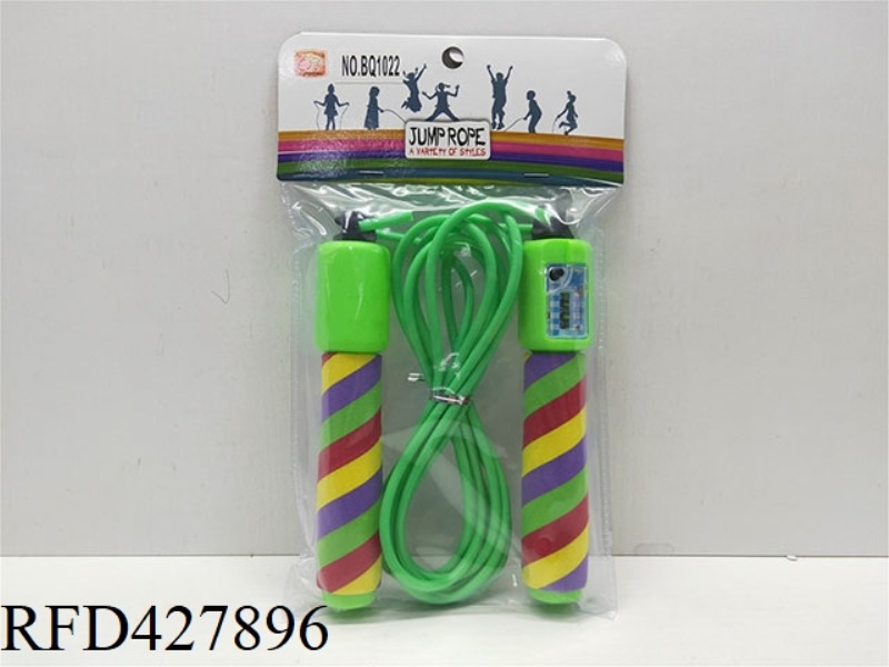 FOUR-COLOR COUNTING SOLID COLOR ROPE SKIPPING ROPE
